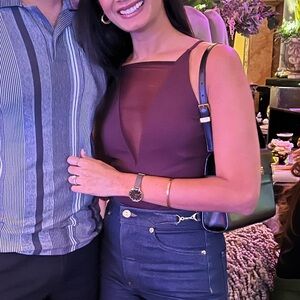 Express Burgundy Bodysuit